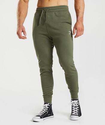 Gymshark Crest Mjukisbyxor Herr Olivgröna | SE 3319BEX
